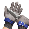 Schwer SlicePro ANSI A9 Cut Resistant Glove PR1706, Stainless Steel Mesh Metal Glove, Food Grade for Kitchen Cooking, Butcher Meat Cutting, Oyster Shucking, Mandoline, Fishing, (M, 1 Pair) - size: Medium (Pack of 2), style: 1.0 Steel Wire