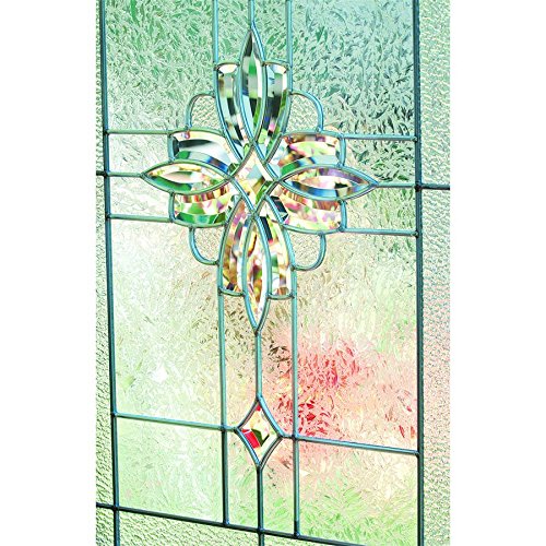 Western Reflections Laurel Door Glass - 24" x 38" Frame Kit, Nickel Caming