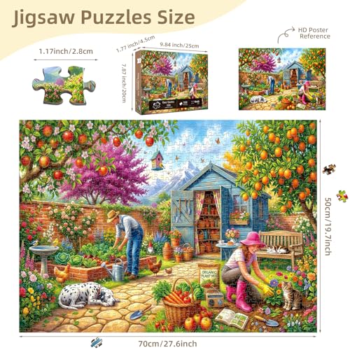 Garden Shed Puzzles for Adults 1000 Pieces - color: Cozy Garden Life