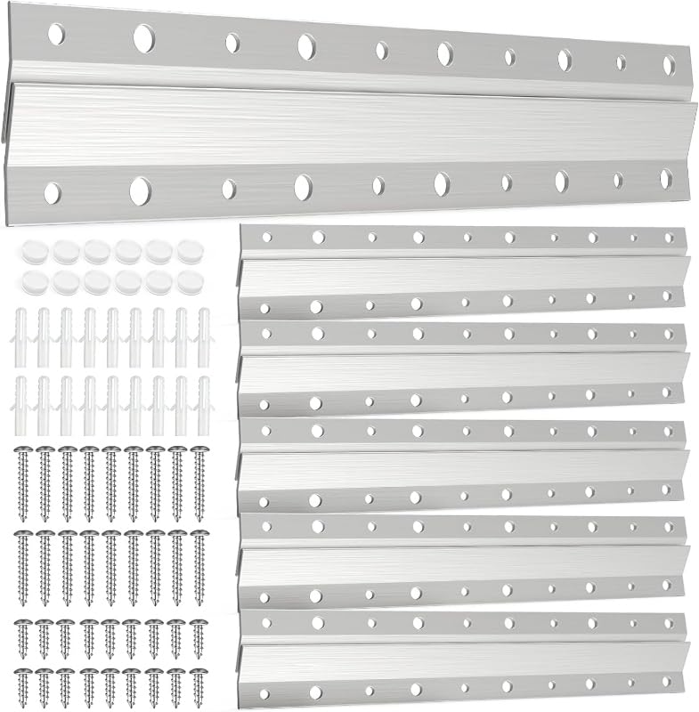 French Cleat Picture Hanger 10inch,Wall Mount Picture Hanger Kit (6 Pairs) - size: 10inch-6Pairs