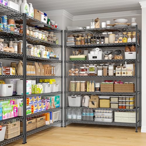 DurayLoly 82.6" H 7-Tier Metal Shelving Unit 1400LBS Adjustable Shelves - size: 45" W x 82.6" H x 13.5" D