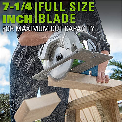 Greenworks 24V Brushless 7-1/4-inch Circular Saw, Battery and Charger Sold Separately - size: 7-1/4", style: Tool Only