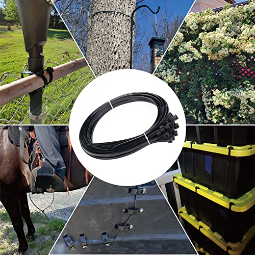 Large Zip Ties Heavy Duty 18 inch (500 Pack), 220 lb Tensile Strength for Outdoor Use, Black Cable Ties, Long Wire Ties by ANOSON - size: 18"/500 pk (220 Lb)