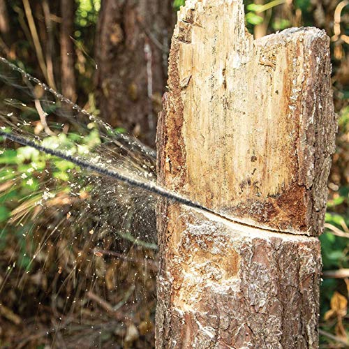 Pocket Chainsaw 24"-31"Two-sided Teeth,3X Faster with Cutting Blade ON Every Link,Best Compact Folding Hand Saw Tool for Survival Gear,Camping,Hunting - size: 24 inch