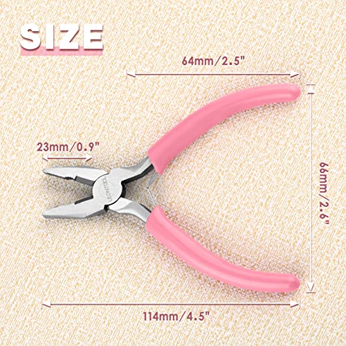 5 Inch Mini Lineman's Pliers - Spring Loaded with Serrated Jaw Combination Pliers, Small Wire Cutters for Jewelry Making, Multi-Use - style: Linemans Pliers