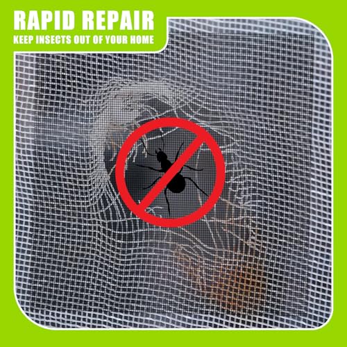 CroBlissful 6 Pcs Screen Patches 8" X 8" Black Fiberglass Mesh - size: 8" X 8"