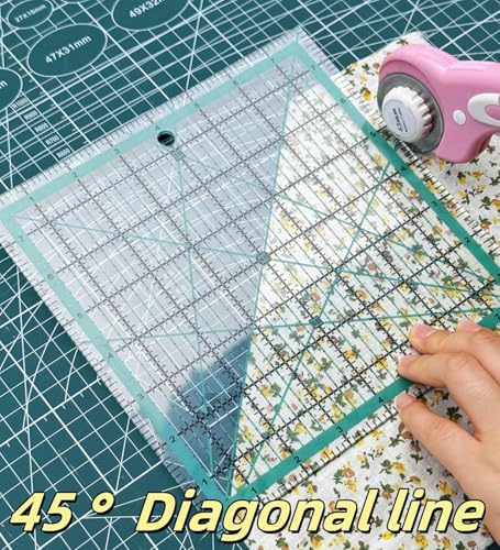 Quilting Rulers,3 Square Quilting Ruler(2.5",3.5", 5") - color: Lake Blue