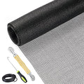 Fiberglass Screen Repair Kit, Black, 48" x 110", Easy to Install, Up to 5 Years Lifespan, Wide Application - color: Black, size: 48" x 110"
