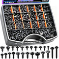 mxuteuk 280PCS Automotive Screws Kit,#8#10#12#14 Phillips Head Automotive Body Self Tapping Screws(24 Size) - color: Black-24Sizes Automotive Screws Kit