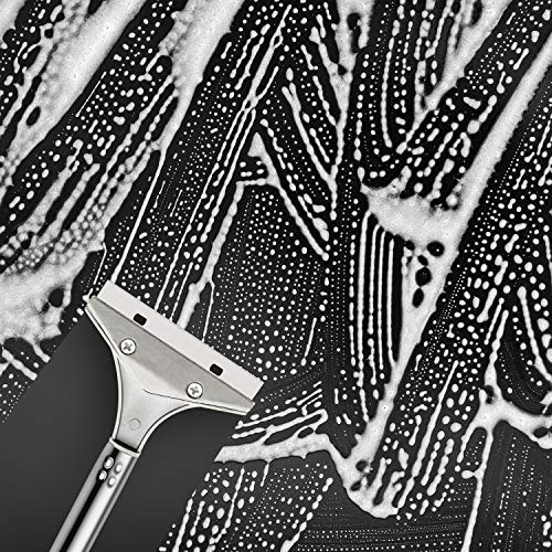 Mudder 4 Inch Razor Blade Scraper Tool Floor Wallpaper Paint, Black, 3 Pcs - color: Black