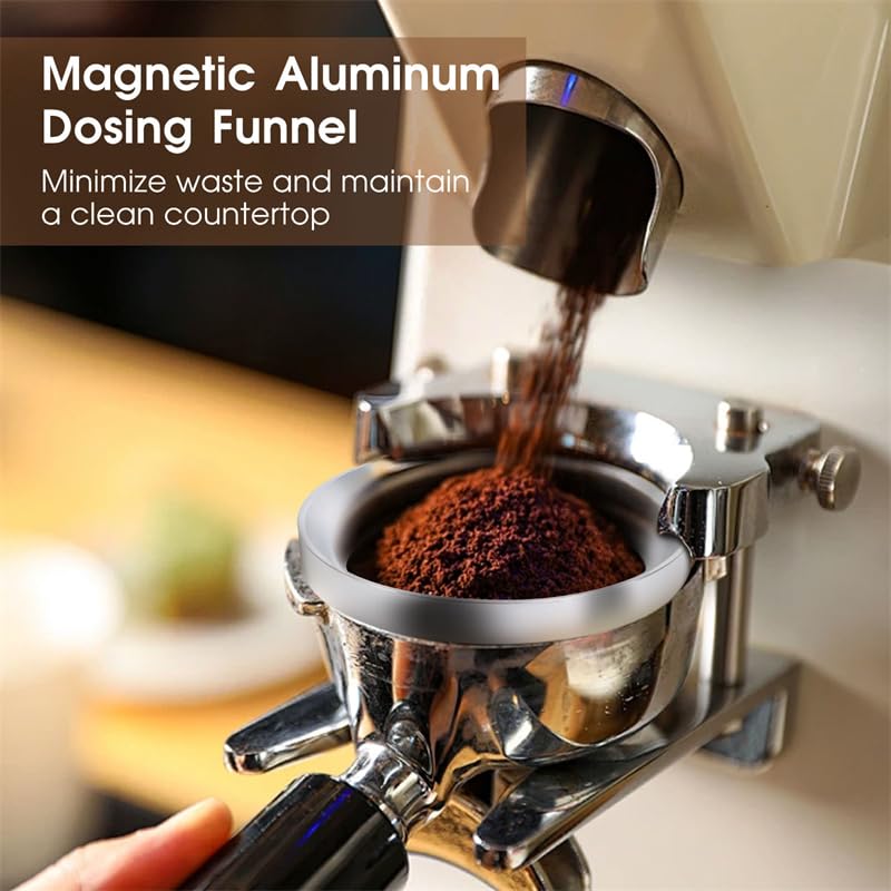 Reoszeank 58mm Espresso Accessories Kit, Distributor, Tamper, Dosing Funnel - size: 58mm Fits Breville Dual Boiler/Oracle/Gaggia/E61