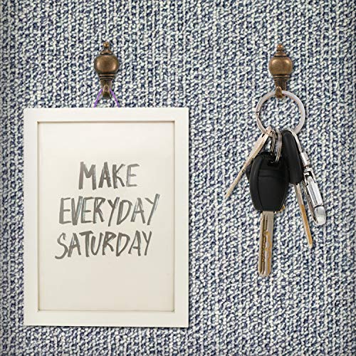 Hotop 30 Pieces Push Pin Hooks Picture Hanging Nails, Bronze - color: Bronze, style: Retro Style