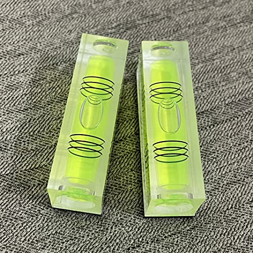 3Pcs Magnetic Small Bubble Levels 52x15x20mm Mini Square Bubble Spirit Level Measuring Layout Tools (52mm) - size: 52mm