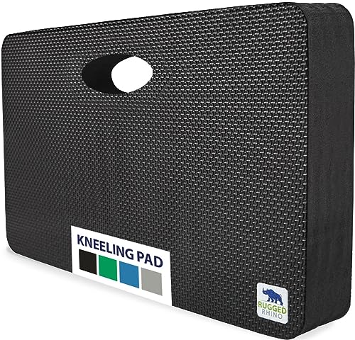 RUGGED RHINO Extra Thick Foam Kneeling Pad for Gardening, Black - color: Onyx Black