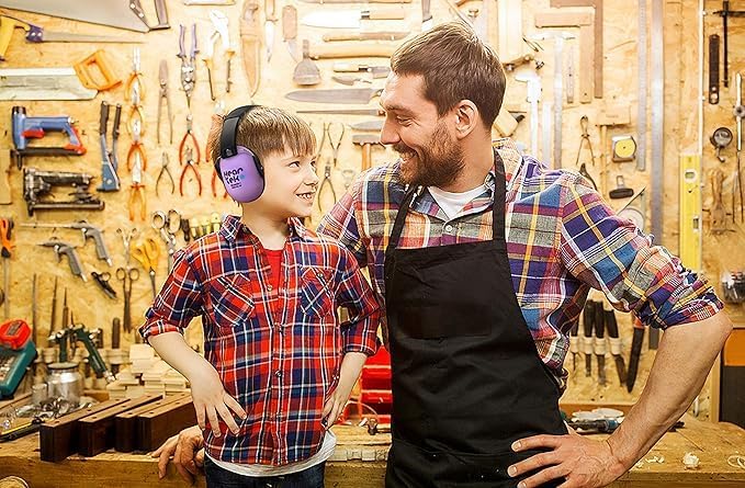 Noise Cancelling Headphones Kids Adult Earmuffs Shooting Ear Protection Foldable Ear Protection Earmuffs - color: Purple