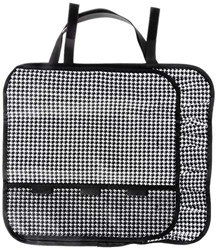 Mercer Culinary 7-Pocket Knife Roll Storage Bag, Houndstooth - style: 7-pocket Knife Roll Storage Bag, Houndstooth