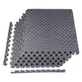 BalanceFrom Puzzle Exercise Mat 1" Thick, EVA Interlocking Foam Floor - color: Grey, style: One Inch Thick, 24 Square Feet