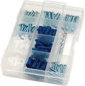 Rocky Mountain Goods 138 Piece Drywall Anchor and Screw Assortment Kit with Drill Bits – Heavy Duty Mixed Variety Set with Screws, Anchors, Case – Hanging Pictures, Mounting Shelves, Wall Attachments