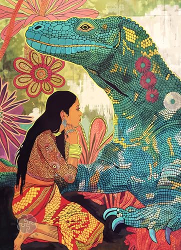 Lucky Puzzles | Jigsaw Puzzles for Adults | Komodo's Silent Blessing - color: Komodo’s Silent Blessing