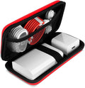 iMangoo Travel Essential Electronics Organizer Charger Case Carrying Pouch - color: Red, size: Small