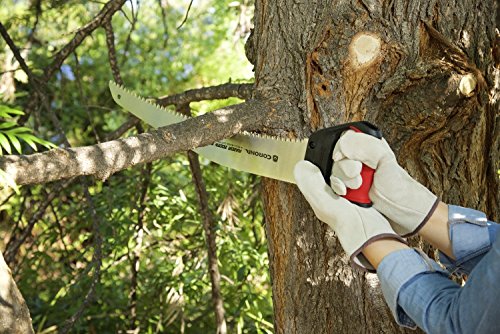 Corona Tools 18-Inch RazorTOOTH Pruning Saw | Heavy-Duty Hand Saw with Curved Blade | D-Handle Design for Gloved or 2-Handed Operation | Cuts Branches Up to 10" in Diameter | RS 7510D - size: 18 Inch