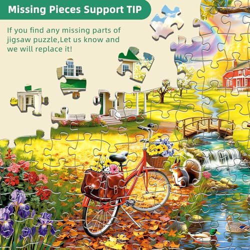 Cozy Country Life Puzzles for Adults 1000 Pieces - color: Cozy Country