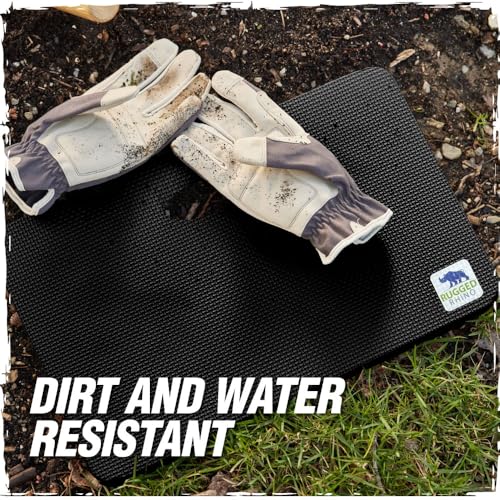 RUGGED RHINO Extra Thick Foam Kneeling Pad for Gardening, Black - color: Onyx Black