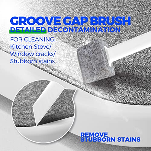 Holikme 7 Pack Cleaning Brush Scrub Brush Kitchen Brush for Floor,Brown - color: Brown
