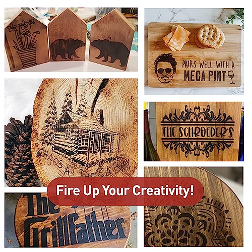 Torch Paste - The Original Wood Burning Paste | Made in USA Heat Activated Non-Toxic Paste for Crafting | Accurately & Easily Burn Designs on Wood, Canvas, Denim & More - Pack of 3 Jars + 3 Squeegees - size: 3 Jars (3 oz each) + 3 Squeegees