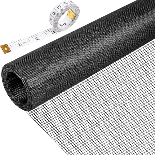 48"X102" Window Screen Replacement, Fiberglass Window Screen Mesh, Replacement Window Screens, Window Screen Door Repair Kit for Patio Porch Sliding Door House Windows Pool Pet, with Ruler - size: 48"x102"