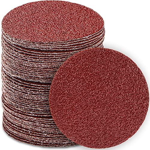 130 PCS 3 Inch Sanding Discs Hook and Loop, MAPRIAL 40 Grit Course Sandpaper Attachment for Drill Sander Grinder Rotary Tools, Wood Furniture, Woodworking, Metal Polishing - size: 3 inch - 40 grit