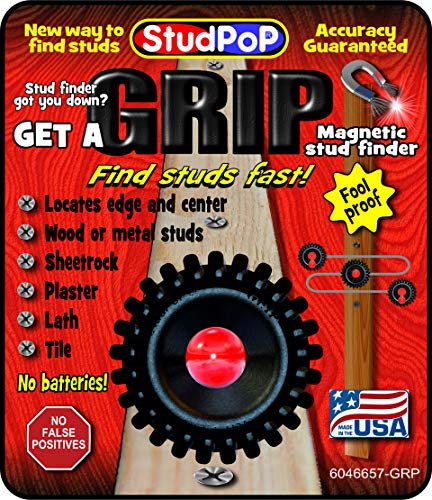 Grip StudPoP Moving Magnet Stud Finder, 3/4" Magnet