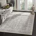 SAFAVIEH Reflection Area Rug 4x6, Dark Grey & Cream RFT670B - color: Dark Grey/Cream, size: 4' x 6' (Rectangular)