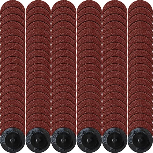Newwiee 150 Pcs Sanding Disc 2 Inch 60 80 100 120 Grit Die Grinder Convenient Surface Finishing Sanding Disc Fine Medium Coarse Sandpaper for Surface Strip Grind Polish Burr Finish Rust (60 Grit) - size: 60 Grit