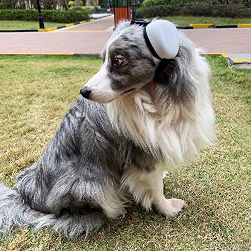 derYEP Dog Earmuffs for Hearing Protection 29dB NRR Ear Muffs Noise Protection (Large, White) - color: White, size: Large