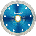 GoYonder 4 Inch Tile Blade, Super Thin Diamond Saw Blade for Cutting Porcelain Tiles, Granite Marble Ceramics (4"-Blue) - size: 4"-Blue
