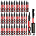 Geinxurn 51 Pieces T7 Impact Tough Magnetic Screwdriver Bit Set, 2 In. #7 Torx Head Power Bit Set, S2 Alloy Steel T7 Star Bit with 1Pc Impact Bit Holder - size: 2"-51PCS, style: T7