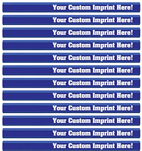 Express Pencils Bright Blue Custom Carpenter Pencil Personalized with your Name, Logo or Message - Pack of 12 - USA Made (Bright Blue) - color: Bright Blue