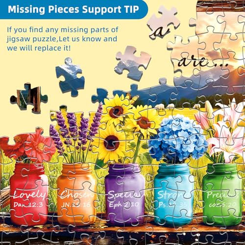 Christian Bible Puzzles for Adults 1000 Pieces, Fun Puzzles for Adults - color: God Says You Are