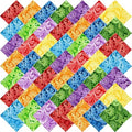 8"x8" 50pcs Cotton Fabric Squares for Sewing Quilting Supplies- Paisley - color: Paisley, size: 50 PCS 8"x8"