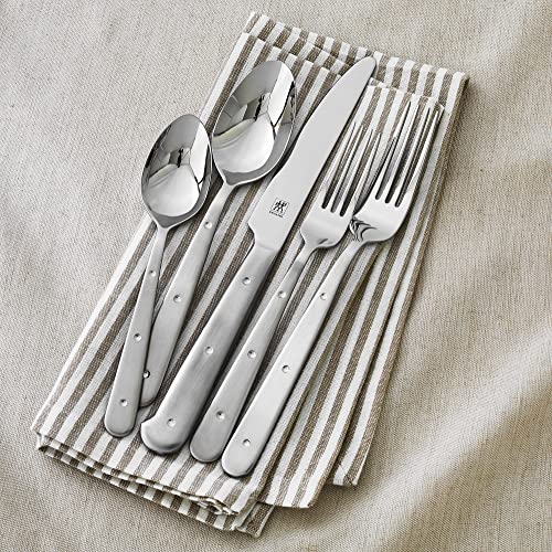 Zwilling Porterhouse 45-pc 18/10 Stainless Steel Flatware Set - color: Stainless Steel, size: 45-pc
