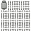 Conduit Connectors, 1/2 Inch, Straight, Grey, 200-Pack - size: 200-Pack