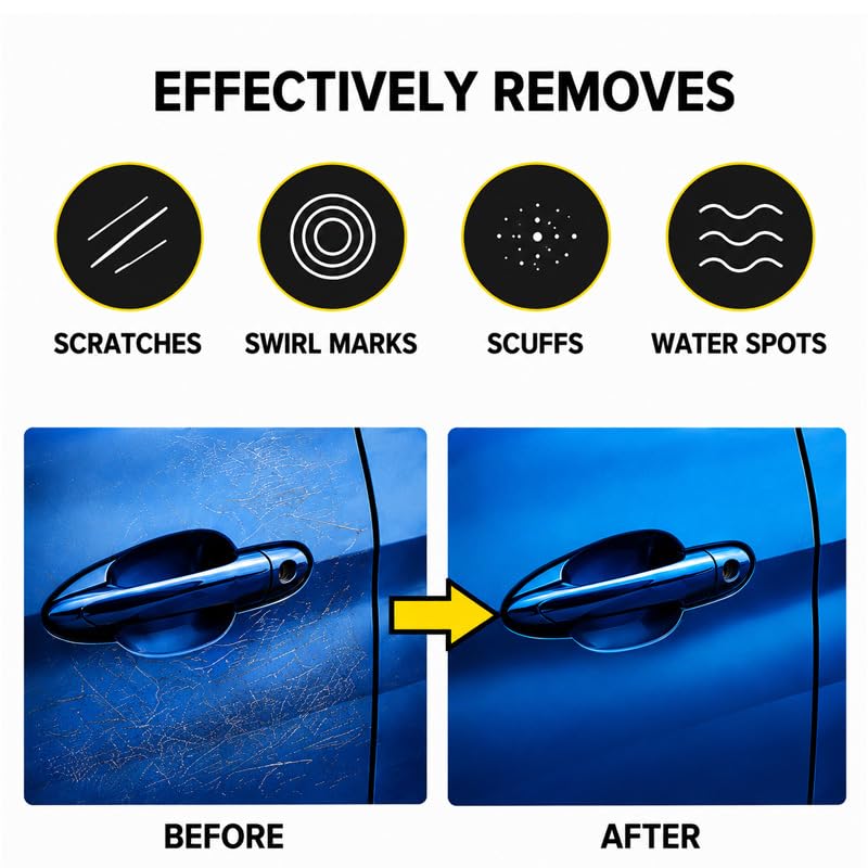 Ultimate Scratch Remover Paste, 3.53 Fl Oz, 2 Pack, Car Deep Scratch Repair Plastic Polish