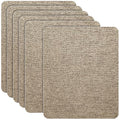 Azobur Coarse Linen Repair Patches, 6 Piece Self-Adhesive Linen Fabric Patches, Multi Color, Can be Used for Linen Sofa Repair and Linen Clothes Repair, Quick Fix Sofa.(Khaki) - color: Linen - Khaki