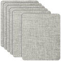Azobur Coarse Linen Repair Patches, 6 Piece Self-Adhesive Linen Fabric Patches, Multi Color, Can be Used for Linen Sofa Repair and Linen Clothes Repair, Quick Fix Sofa.(Light Gray) - color: Linen - Light Gray