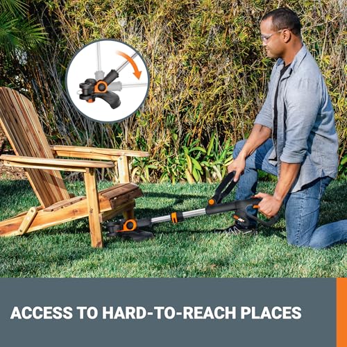 Worx 20V 12" Weed Wacker, 360CFM Blower & 22" Hedge Trimmer Kit, WG931 - style: 12" Trimmer & 360 CFM Blower & 22" Hedge Trimmer