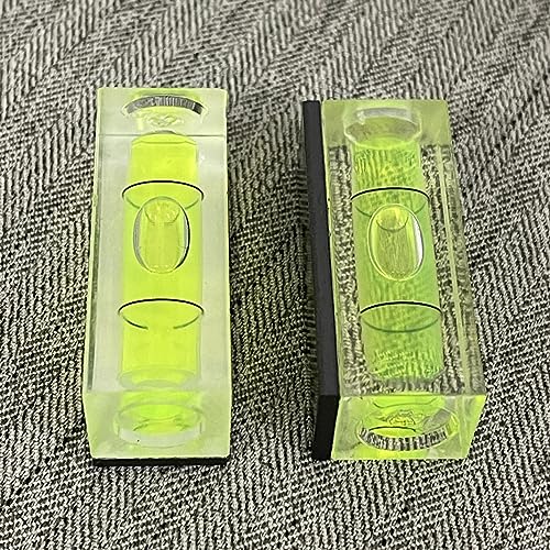 3Pcs Magnetic Small Bubble Levels 40x15x17mm Mini Square Bubble Spirit Level Measuring Layout Tools (40mm) - size: 40mm