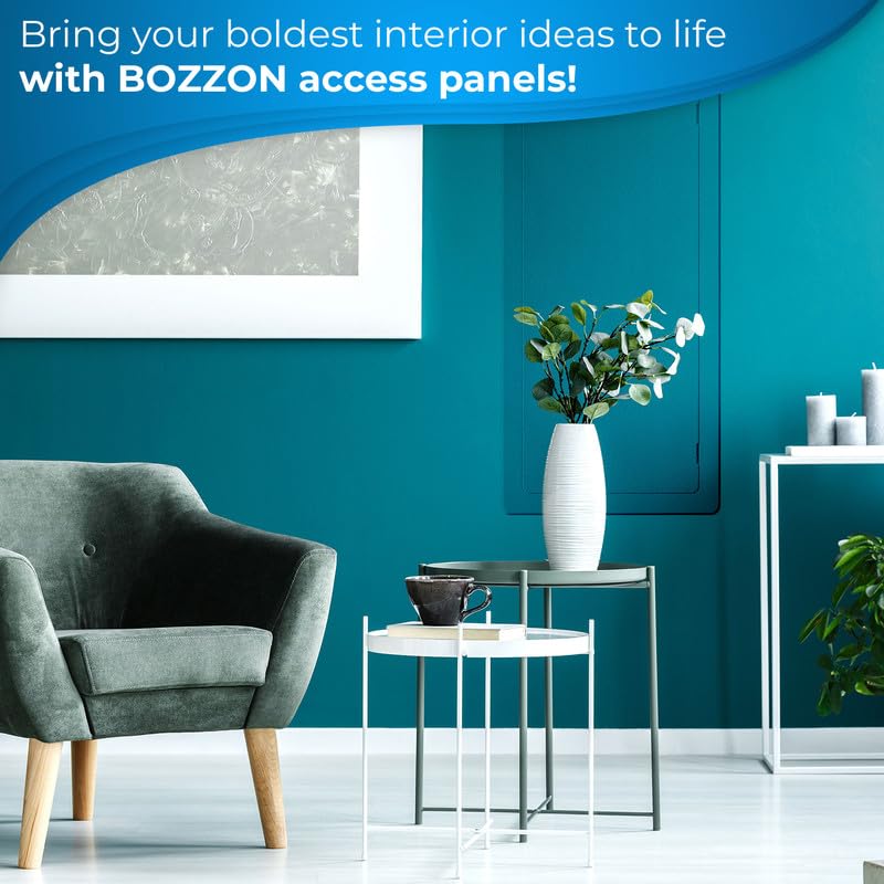 BOZZON Access Panel for Drywall - 14 x 29 in - Wall Hole Cover - Access Door - Plumbing Access Panel for Drywall - Heavy Durable Plastic White - size: 14 x 29