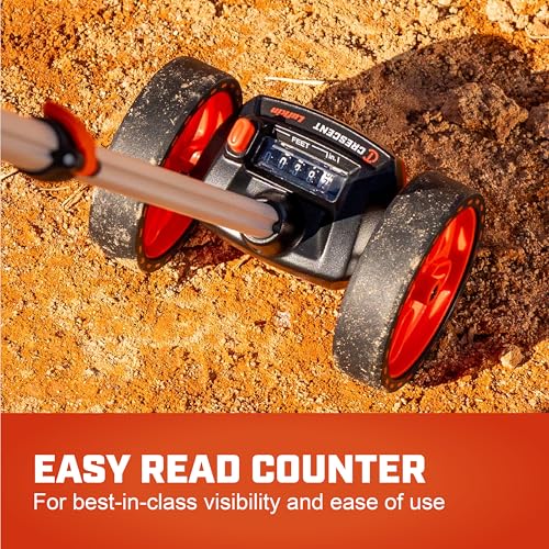 Lufkin 4" SAE Dual Wheel Measuring Wheel | CMW4DUAL - size: 4-inch Dual Line