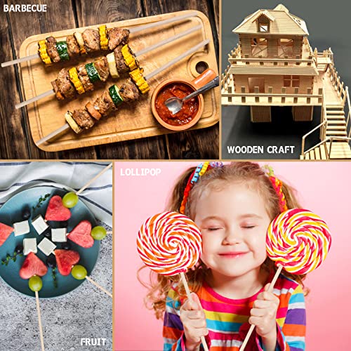 Wooden Dowel Rods, 50PCS 1/4 x 12 Inch Round Wooden Sticks for Arts Crafts, Home Decor, Cake Support, Photo Booth Props, Unfinished Natural Hardwood Sticks - size: 1/4 x 12 Inch (50PCS)